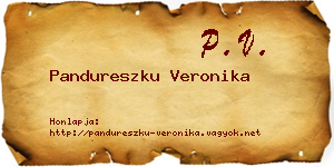 Pandureszku Veronika névjegykártya